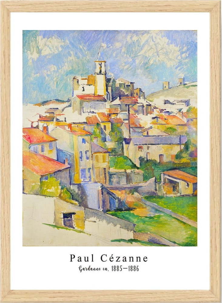 Plakát v rámu 55x75 cm Paul Cézanne – Wallity Wallity