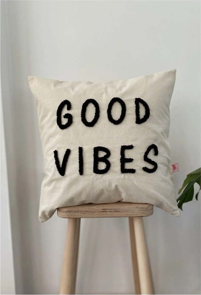 Povlak na polštář 45x45 cm Good Vibes – Oyo home Oyo home