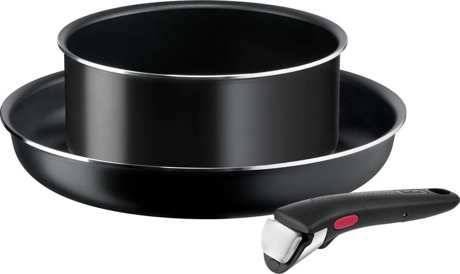 Hliníková sada nádobí 3 ks Ingenio Easy Cook & Clean Black – Tefal Tefal