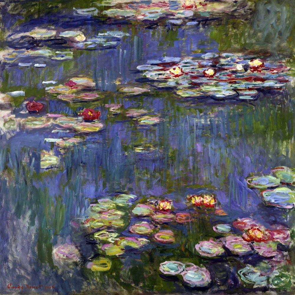 Obraz - reprodukce 70x70 cm Water Lilies