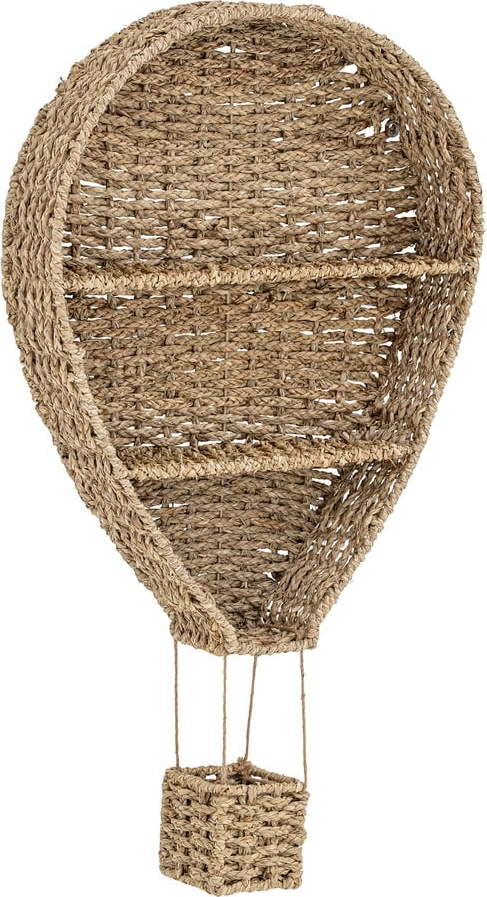 Dětská nástěnná knihovna z mořské trávy v přírodní barvě 59x105 cm Ditter – Bloomingville Mini Bloomingville Mini