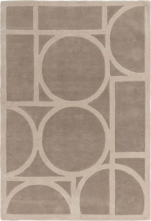 Světle hnědý vlněný koberec 200x290 cm Metro Taupe – Asiatic Carpets Asiatic Carpets