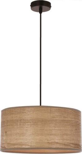 Světle hnědé závěsné svítidlo s ratanovým stínidlem ø 30 cm Legno – Candellux Lighting Candellux Lighting