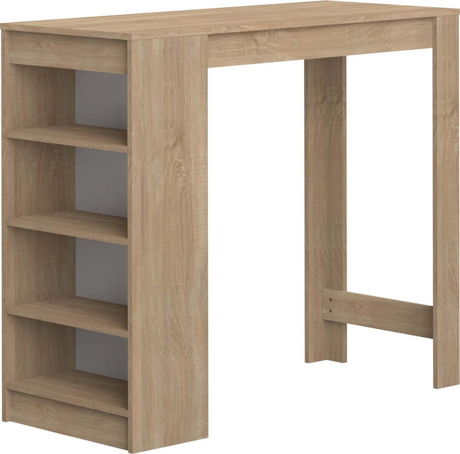 Barový stůl s deskou v dubovém dekoru 50x115 cm Aravis – TemaHome TemaHome