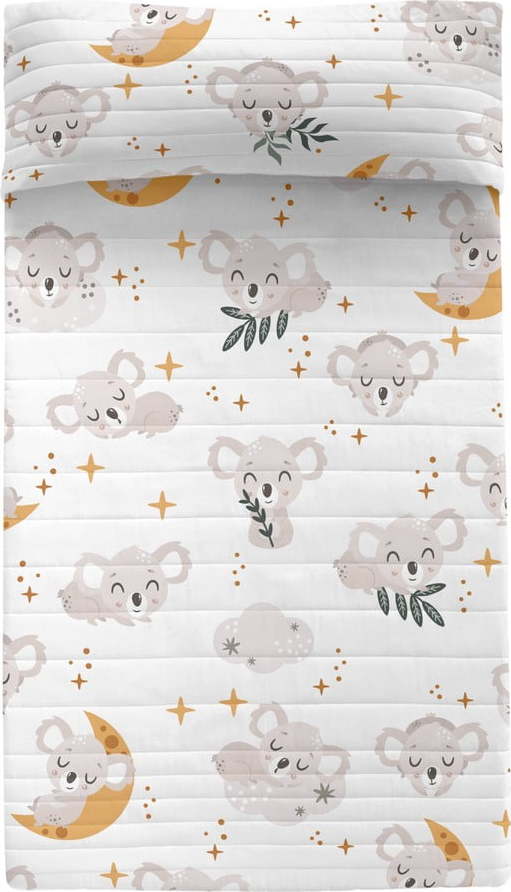 Bavlněný prošívaný dětský přehoz 180x260 cm Baby koala – Moshi Moshi Moshi Moshi