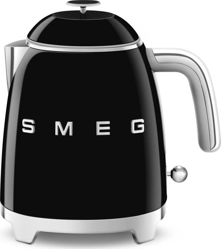 Černá rychlovarná konvice z nerezové oceli 800 ml Retro Style – SMEG SMEG