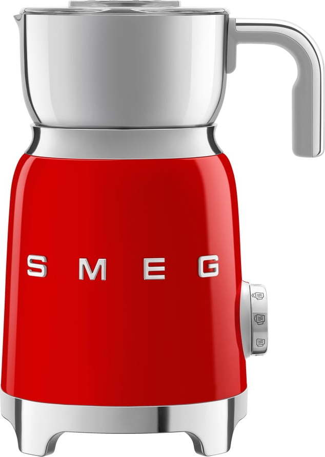 Červený elektrický šlehač mléka Retro Style – SMEG SMEG