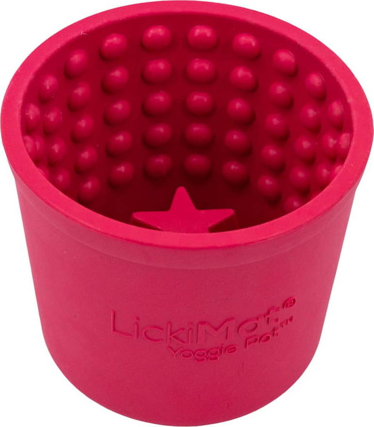 Lízací miska Yoggie Pot Pink – LickiMat LickiMat