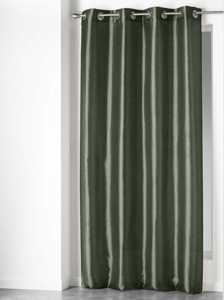 Khaki saténový závěs 140x240 cm Shana – douceur d'intérieur Douceur d intérieur