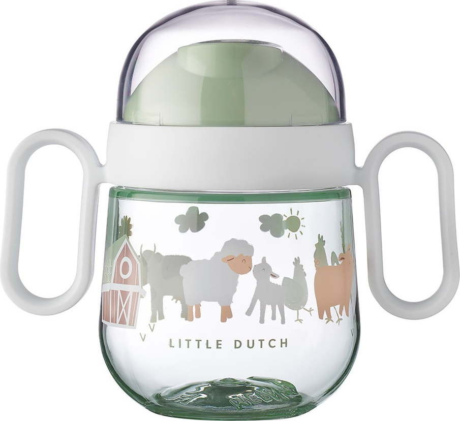 Světle zelený tritanový dětský hrnek 200 ml Little farm – Mepal Mepal