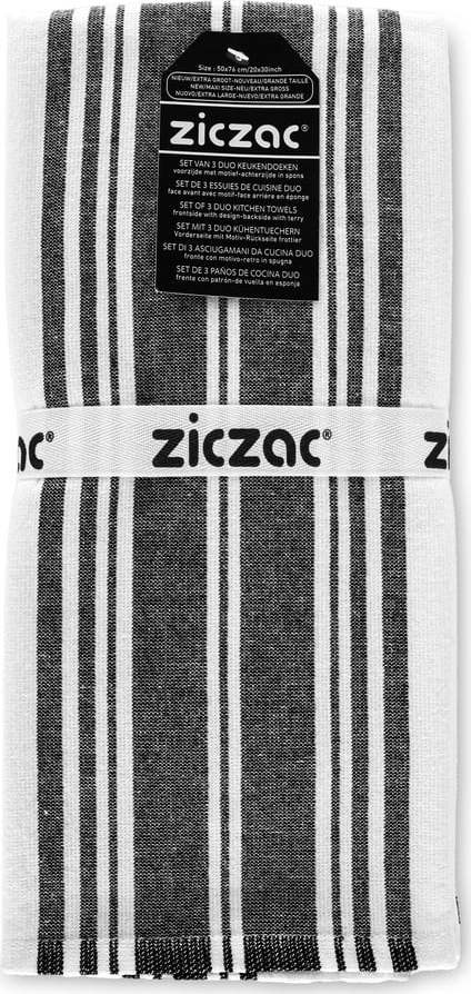 Utěrky v sadě 3 ks 50x76 cm Duo Stripe – ZicZac ZicZac