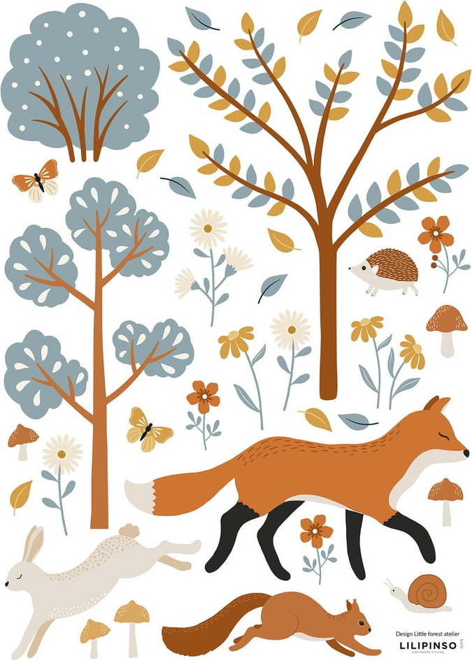 Arch samolepek 30x42 cm Woodland Animals & Fox – Lilipinso Lilipinso