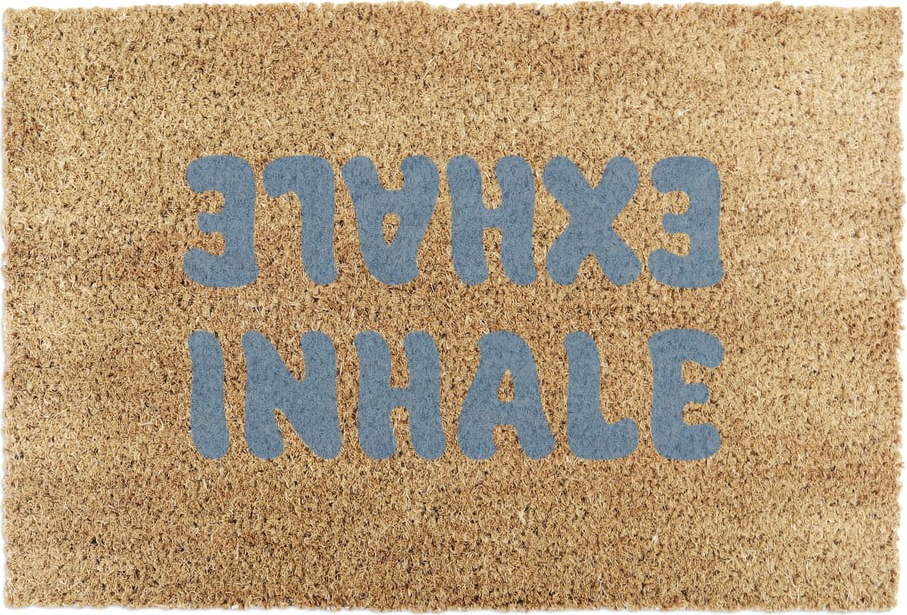 Rohožka z kokosového vlákna 60x90 cm Inhale Exhale – Artsy Doormats Artsy Doormats