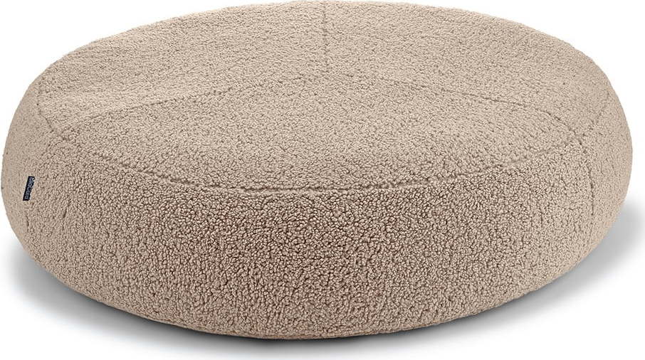 Béžový pelíšek pro psa z materiálu bouclé ø 90 cm Senso Pouffe Greige M/L – MiaCara MiaCara