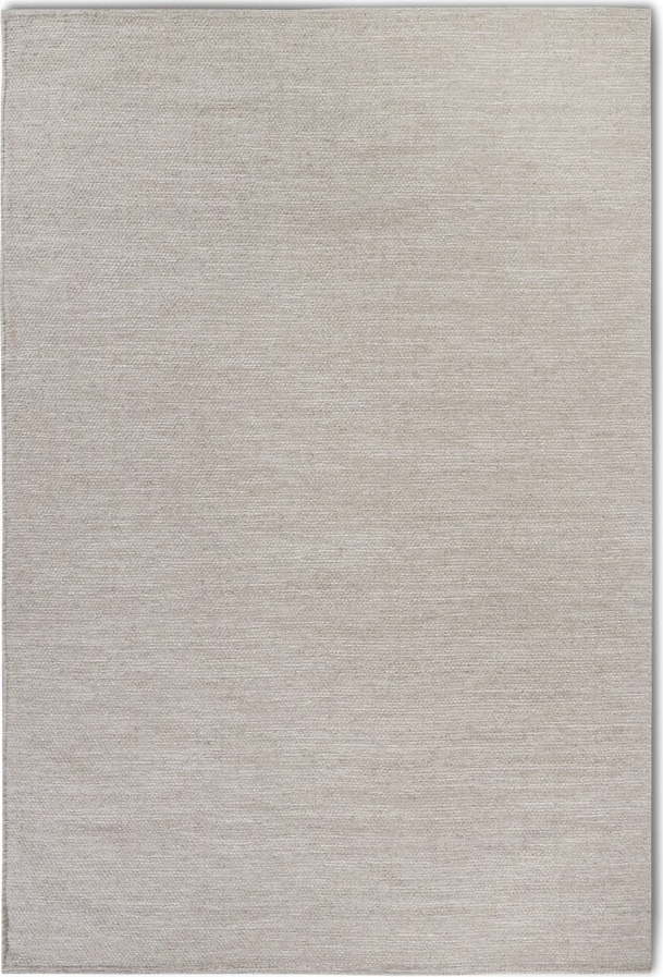 Béžový ručně tkaný koberec s příměsí vlny 60x90 cm Pradesh Linen White – Elle Decoration Elle Decoration