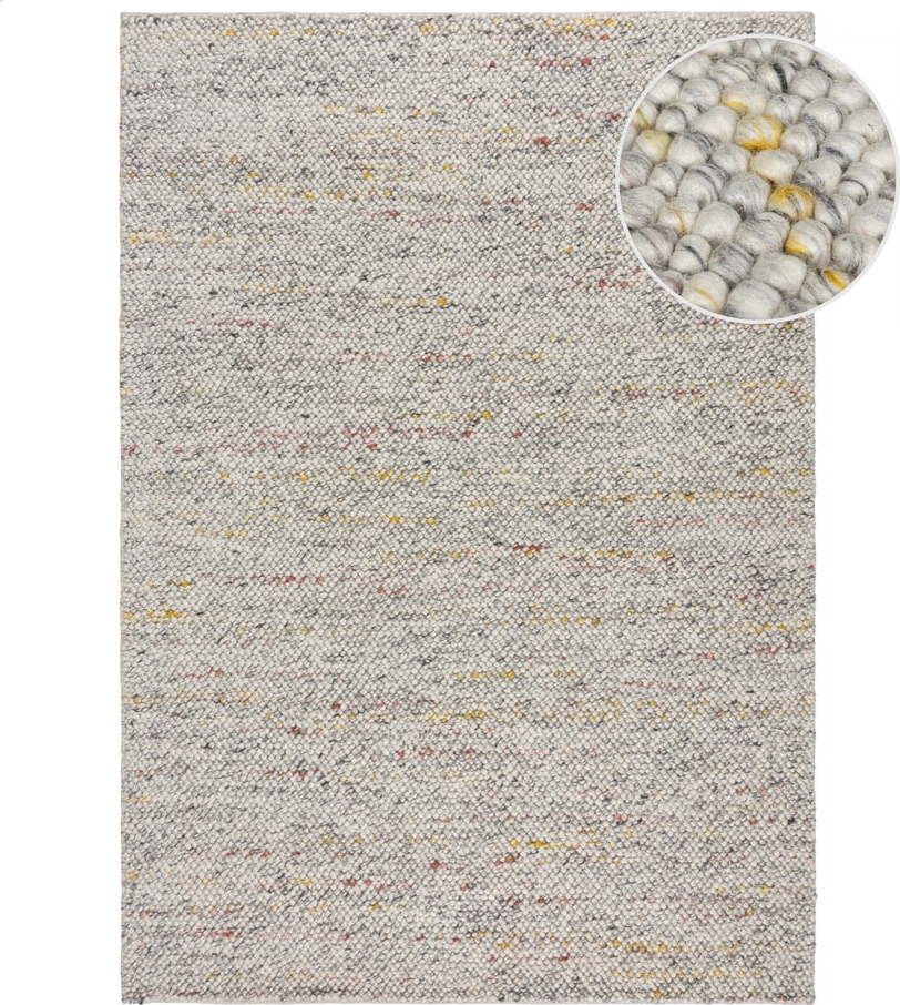 Krémový ručně tkaný koberec s příměsí vlny 80x150 cm Minerals – Flair Rugs Flair Rugs