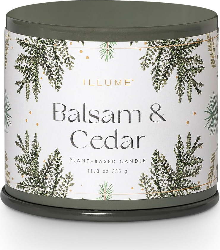 Vonná sojová svíčka doba hoření 50 h Balsam & Cedar – ILLUME x Bloomingville ILLUME x Bloomingville