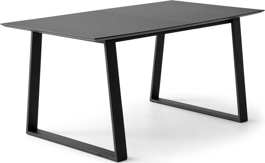 Černý rozkládací jídelní stůl s černou deskou 90x165 cm Meza – Hammel Furniture Hammel Furniture